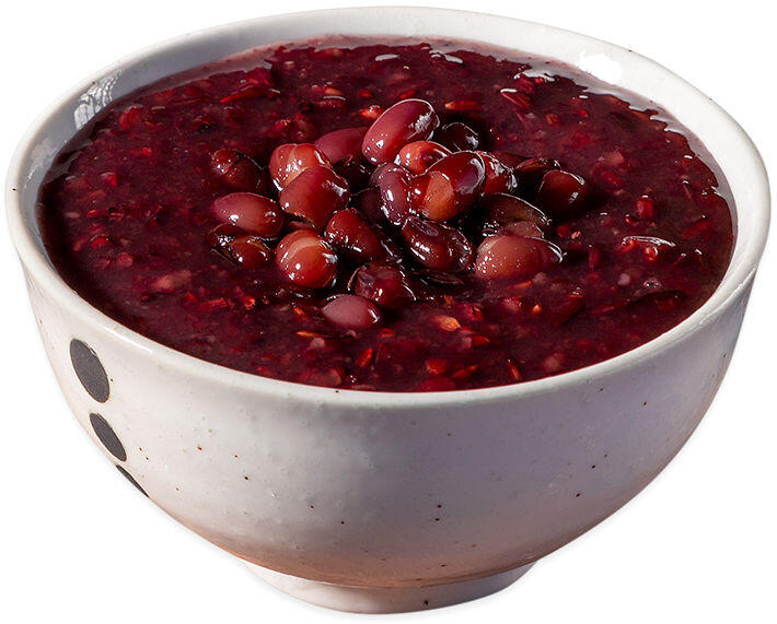 Purple Rice Red Bean Soup