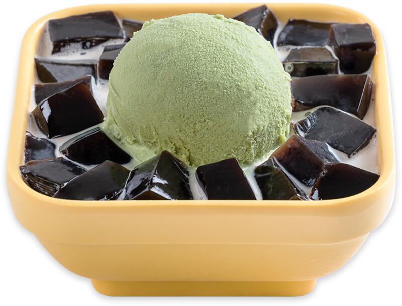 Grass Jelly & Matcha Ice Cream Vanilla Frost